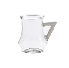 Triangle handle high borosilicate glass cup